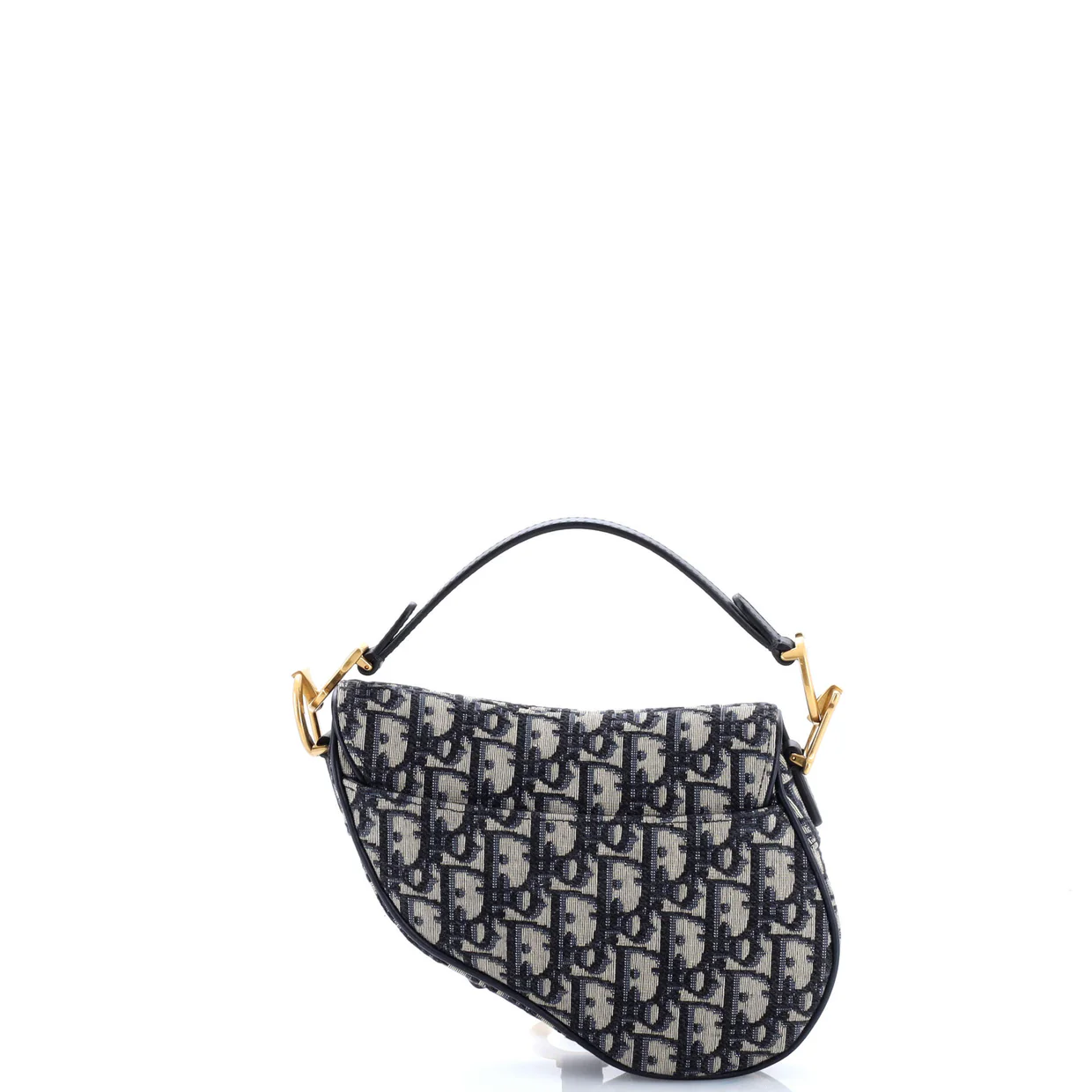 Saddle Handbag with Strap Oblique Canvas Mini - Deep Luxury