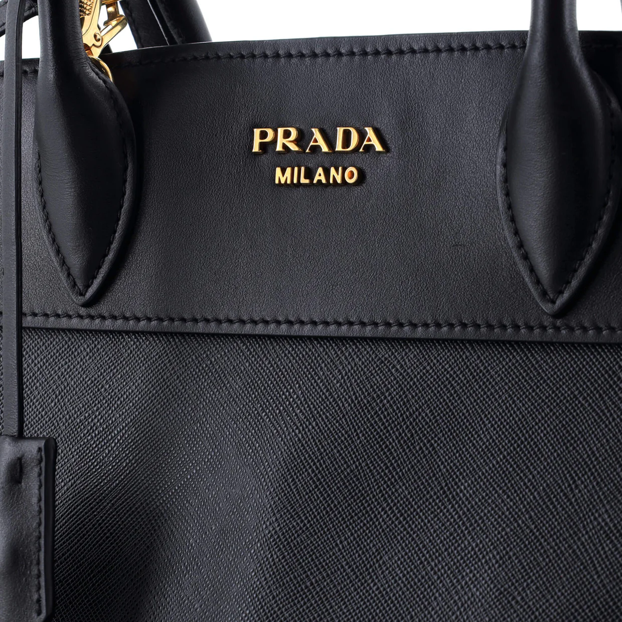 Esplanade Tote Saffiano with City Calf Medium - Deep Luxury