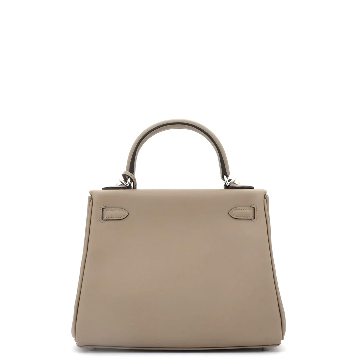 Kelly Handbag Verso Swift with Palladium Hardware 25 - Deep Luxury
