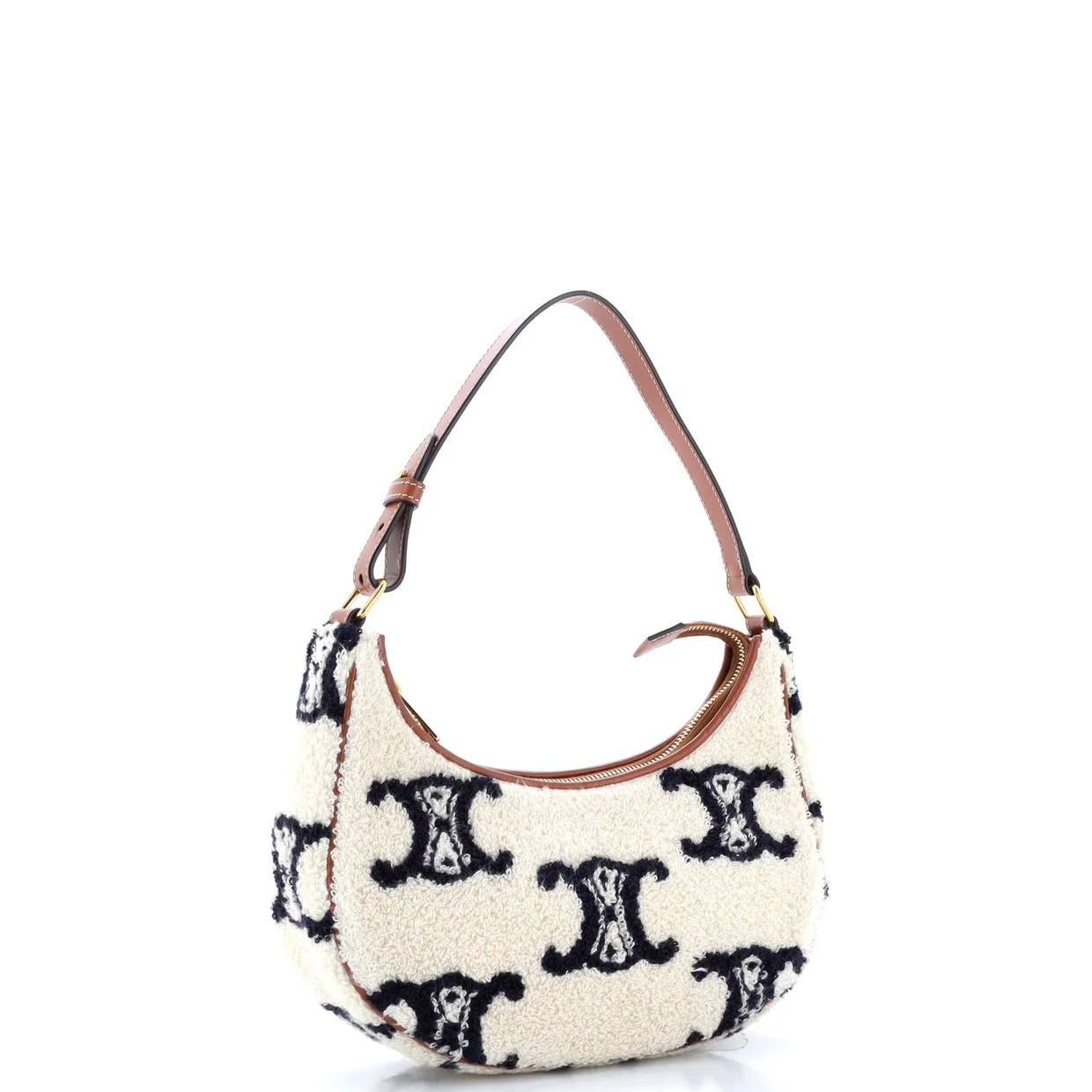 Ava Bag Triomphe Embroidered Boucle Textile - Deep Luxury