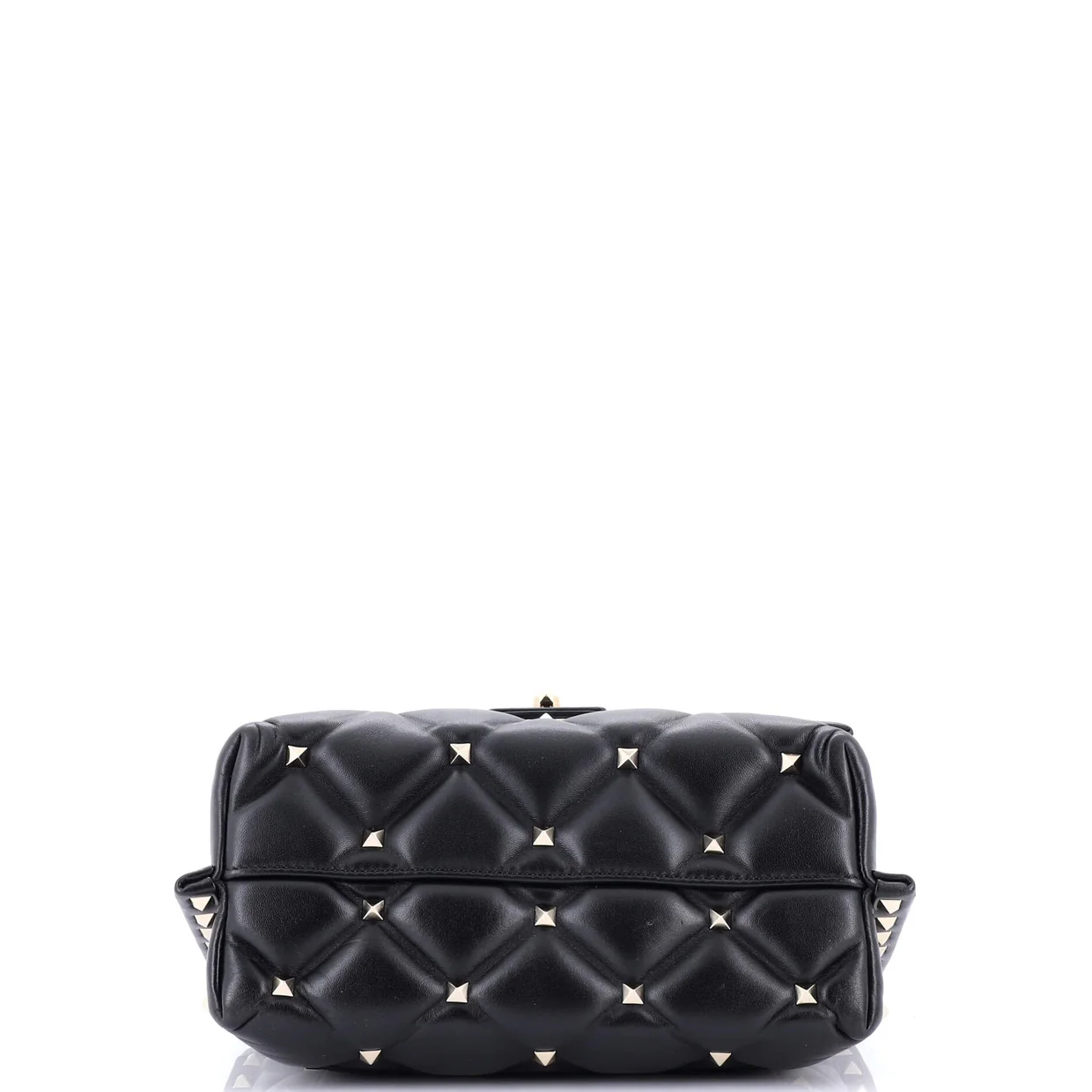 VLTN Candystud Top Handle Bag Printed Leather Medium - Deep Luxury