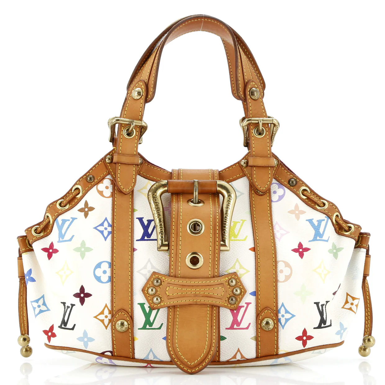 Theda Handbag Monogram Multicolor GM - Deep Luxury