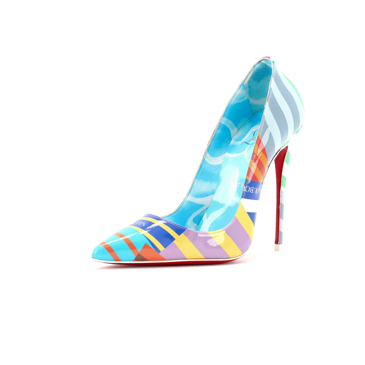 Women's So Kate Pumps Printed Patent 120 - Deep Luxury