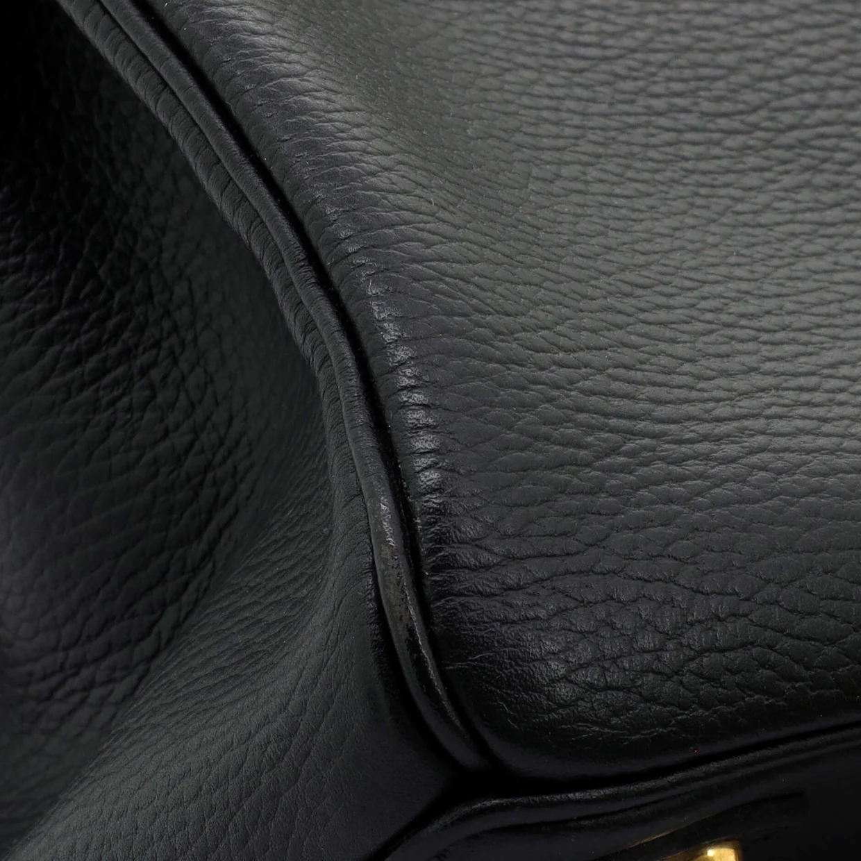 Birkin Handbag Noir Ardennes with Gold Hardware 35 - Deep Luxury
