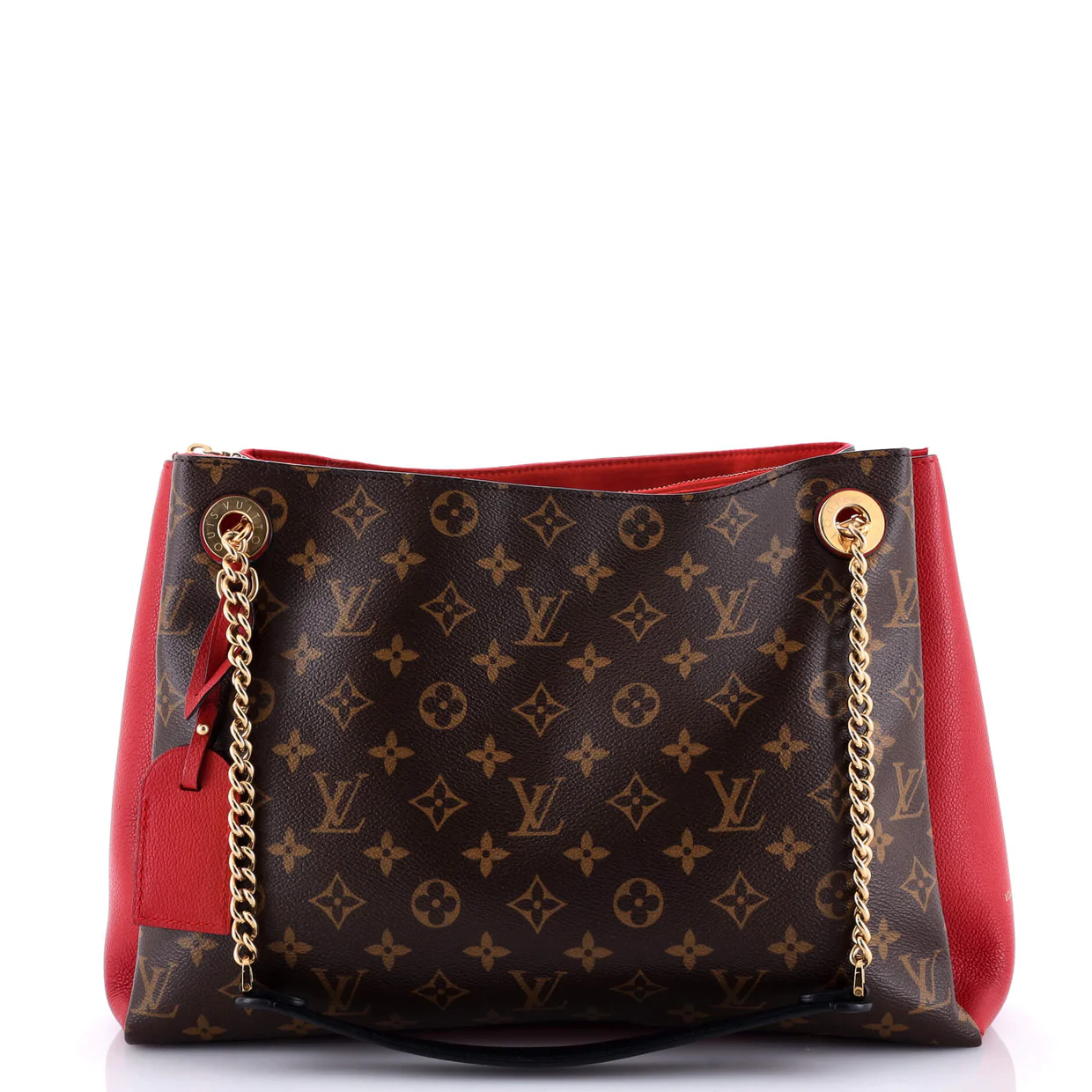 Surene Handbag Monogram Canvas with Leather MM - Deep Luxury