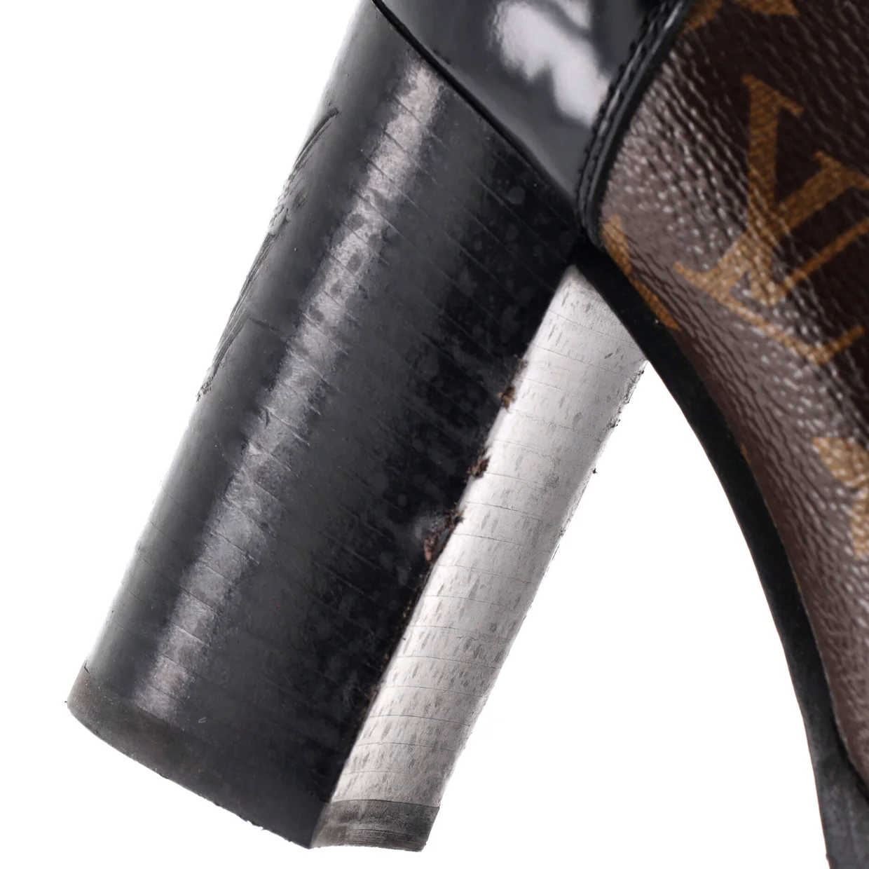 Women's Star Trail Ankle Boots Monogram Canvas with Patent - Deep Luxury