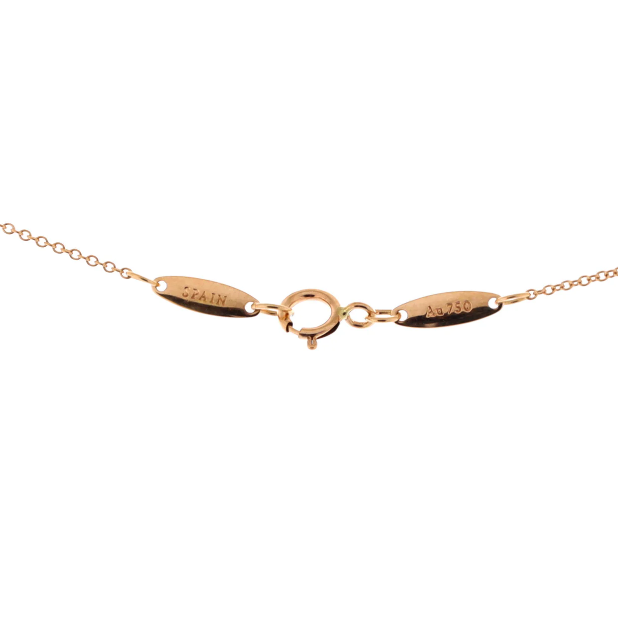 Elsa Peretti Open Heart Pendant Necklace 18K Rose Gold 7mm - Deep Luxury