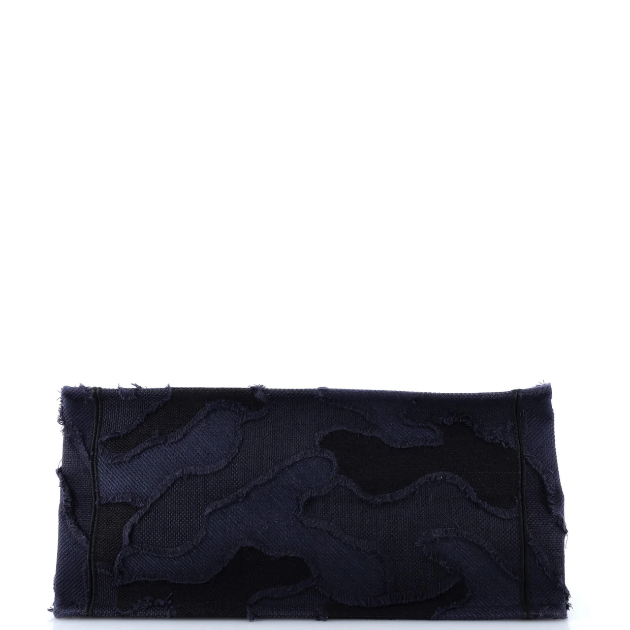 Book Tote Camouflage Embroidered Canvas Medium - Deep Luxury
