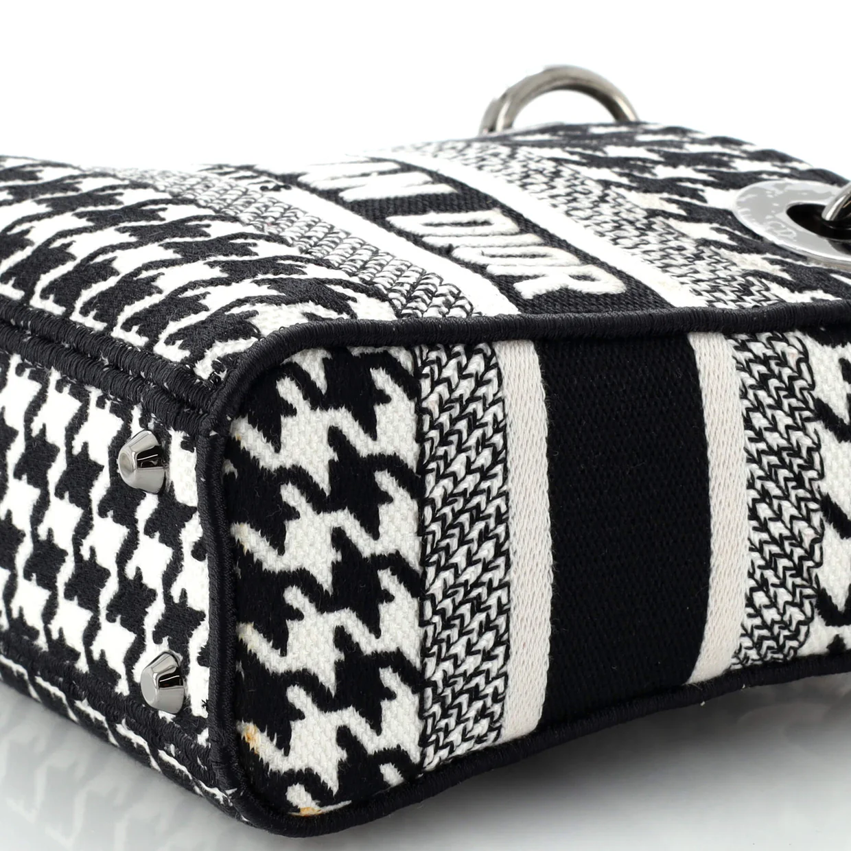 Lady D-Lite Bag Embroidered Canvas Mini - Deep Luxury