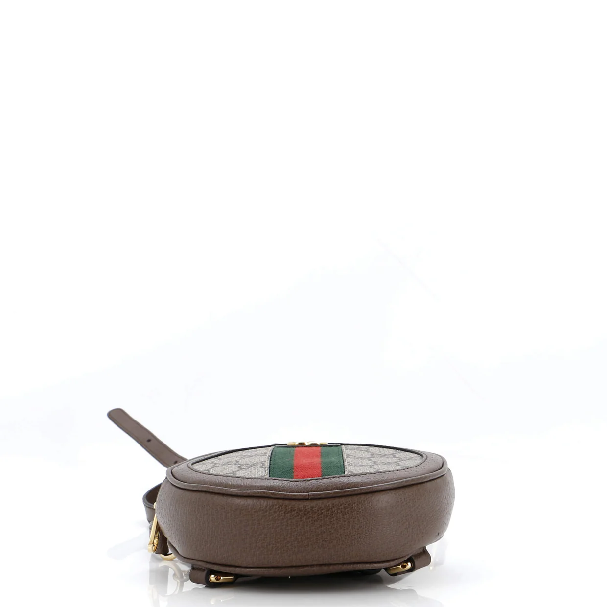 Ophidia Round Backpack GG Coated Canvas Mini - Deep Luxury