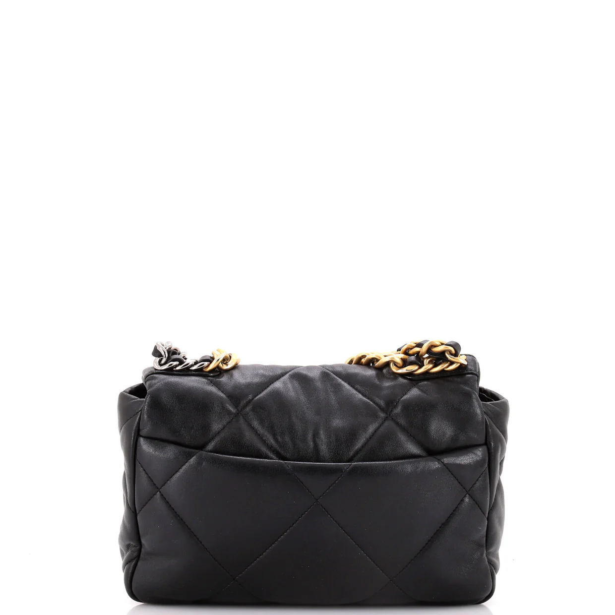 19 Flap Bag Quilted Leather Medium - Deep Luxury