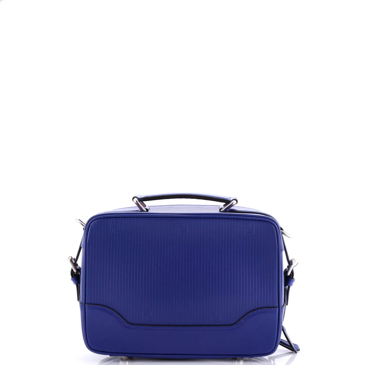 Top Handle Zip Around Travel Messenger Bag Embossed Leather - Deep Luxury