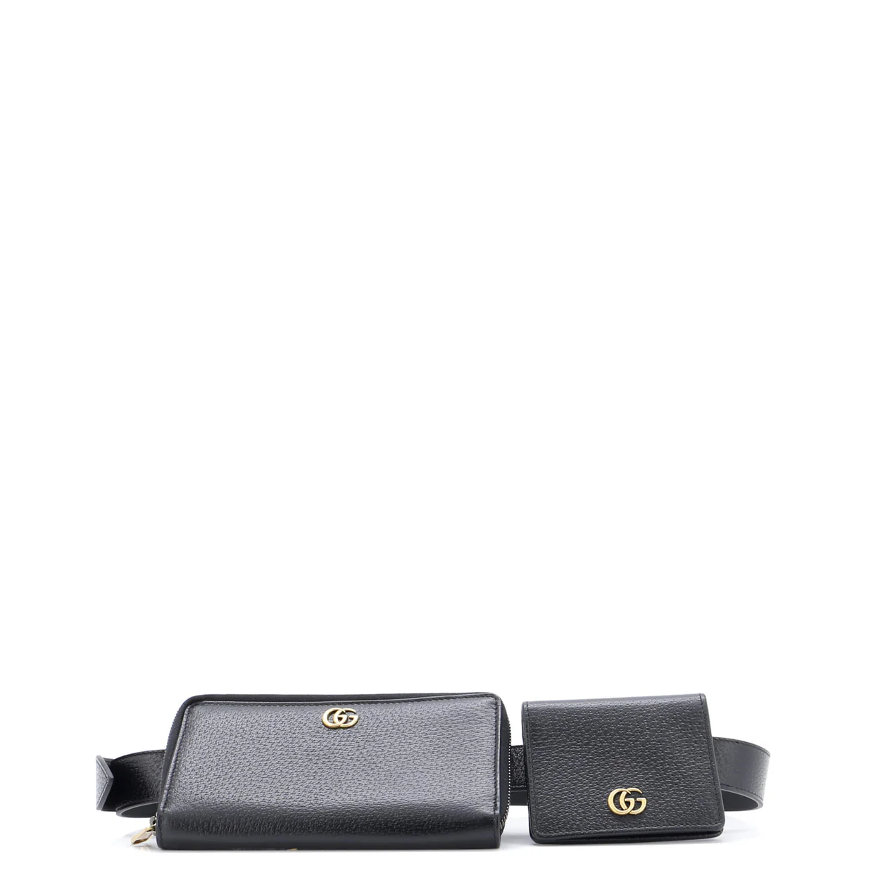 GG Marmont Double Belt Bag Leather - Deep Luxury
