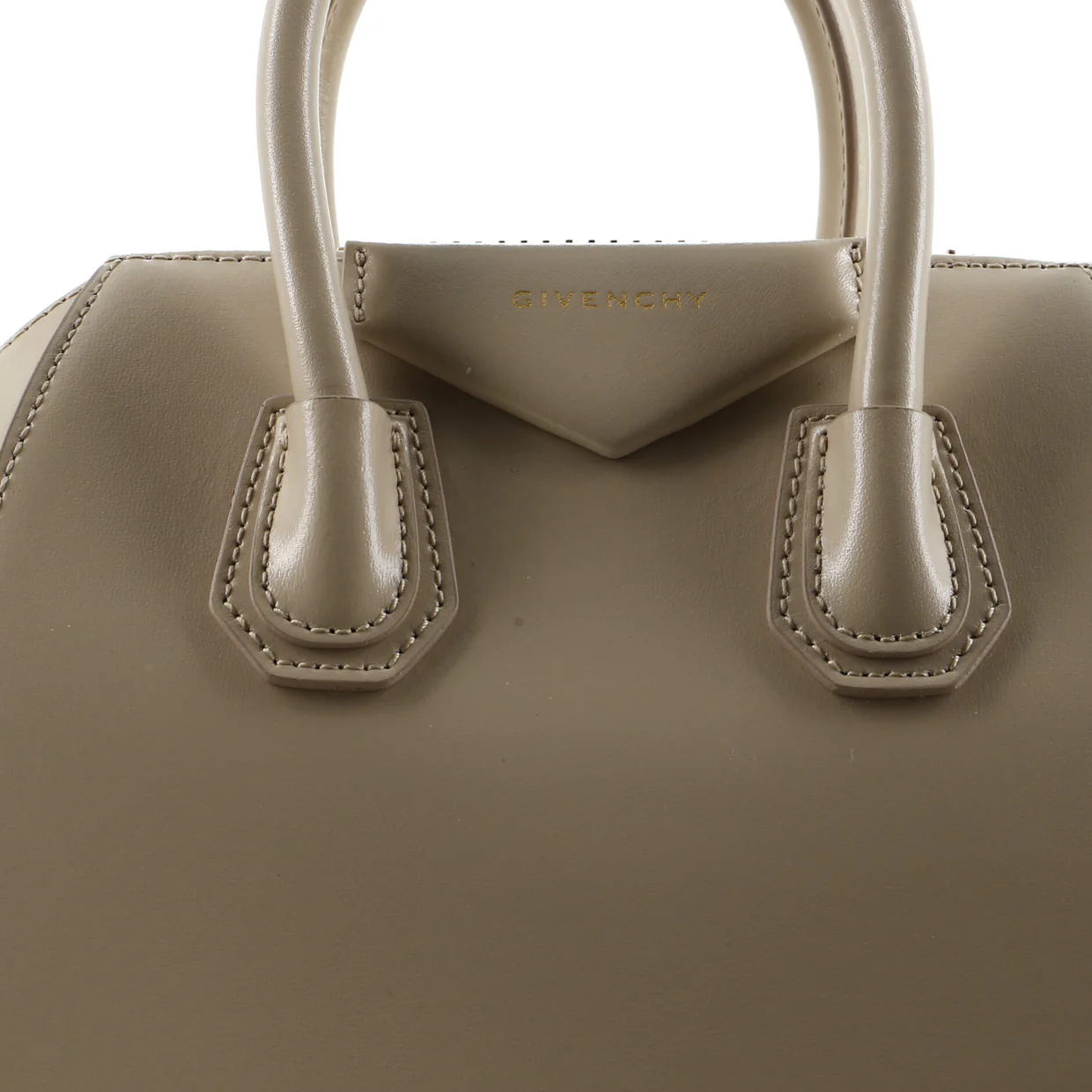 Antigona Bag Glazed Leather Mini - Deep Luxury