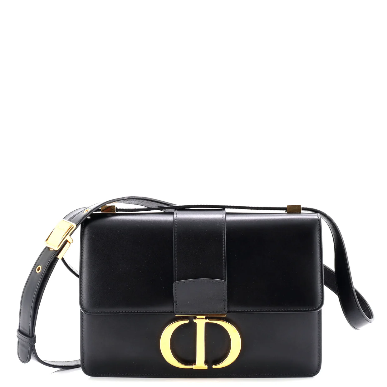 30 Montaigne Flap Bag Leather - Deep Luxury