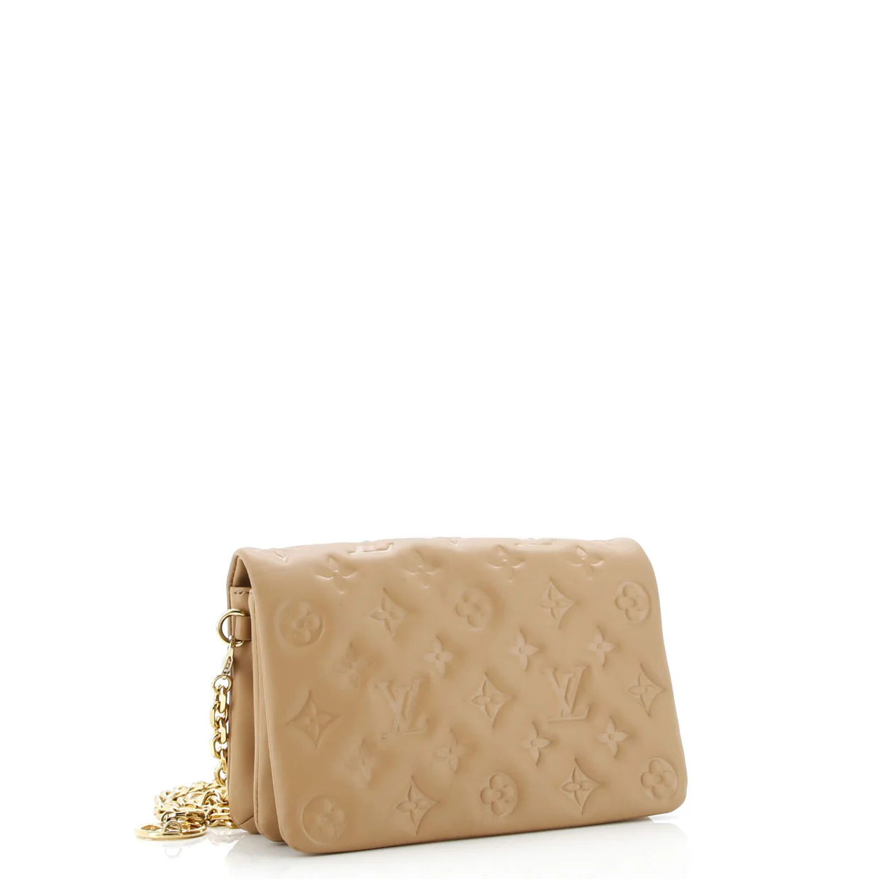 Coussin Pochette Monogram Embossed Lambskin - Deep Luxury