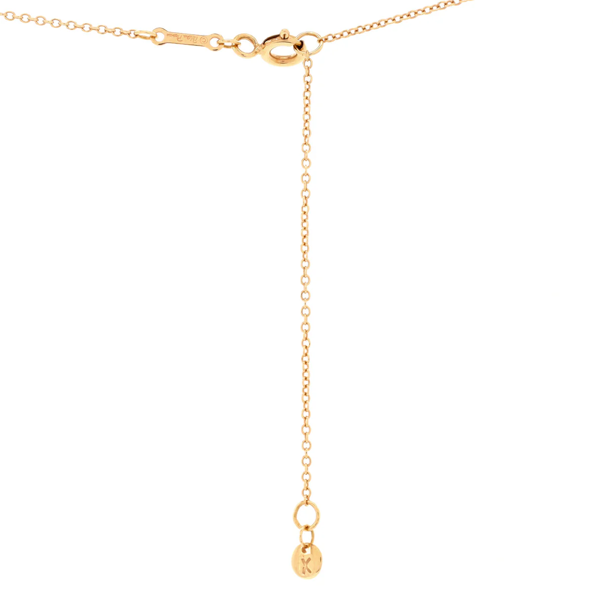 Paloma Picasso Graffiti Heart and Arrow Pendant Necklace 18K Rose Gold Small - Deep Luxury