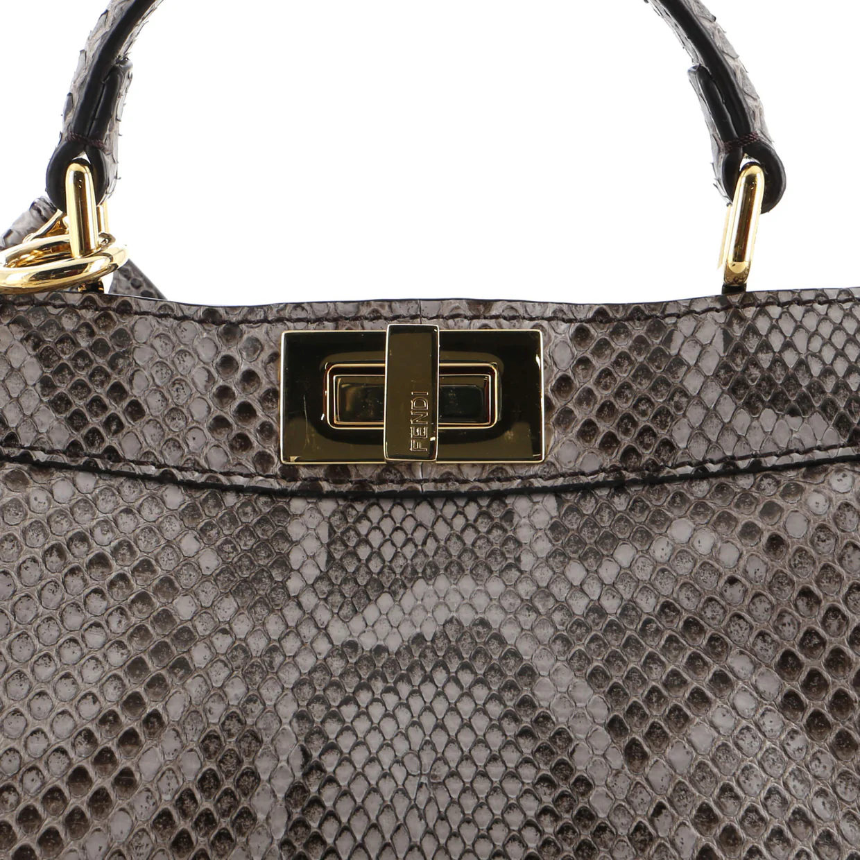Peekaboo ISeeU Bag Python Small - Deep Luxury