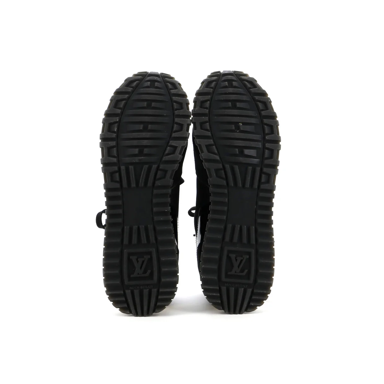 Women's Run Away Sneakers Mesh with Monogram Canvas and Suede - Deep Luxury
