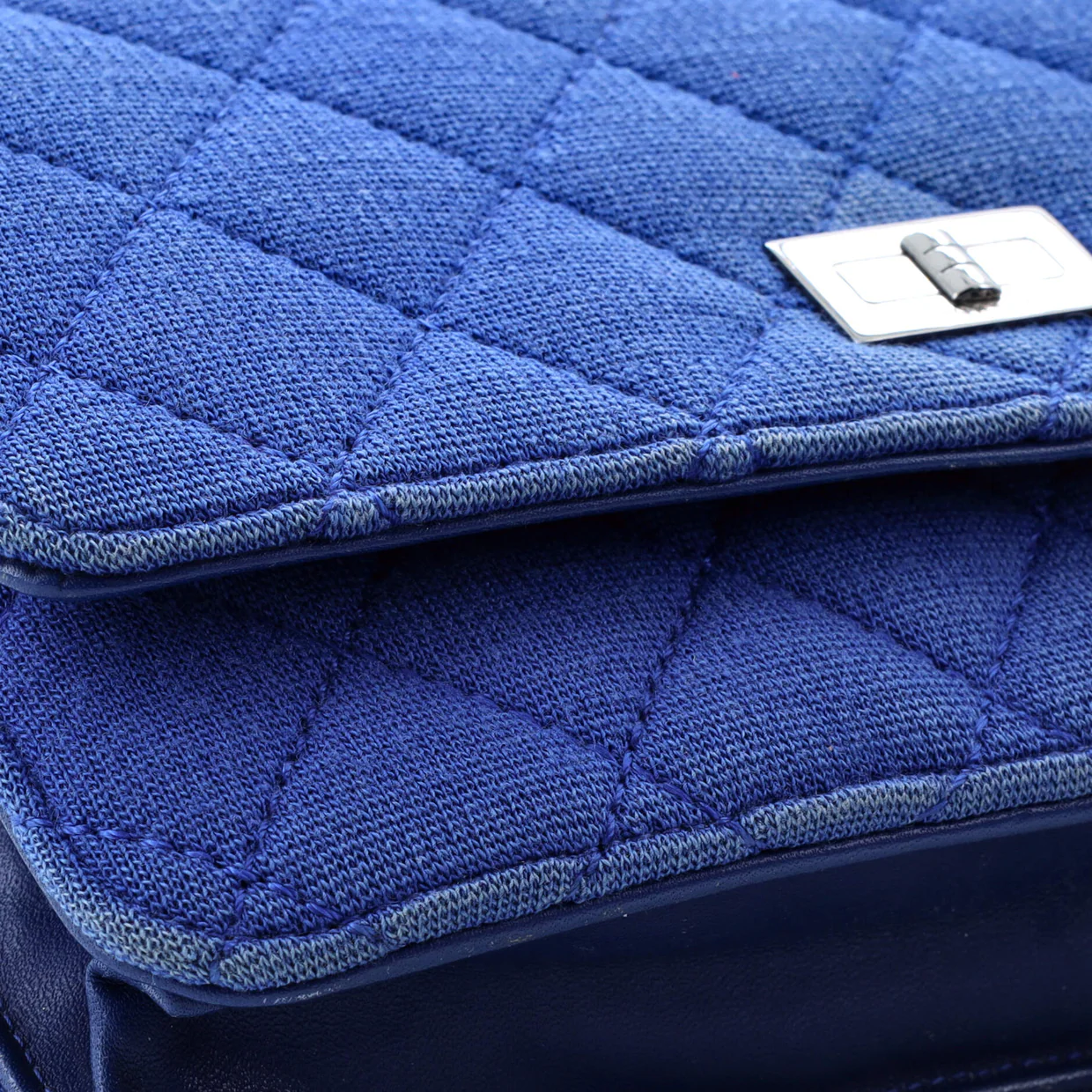 Reissue 2.55 Wallet on Chain Quilted Jersey - Deep Luxury