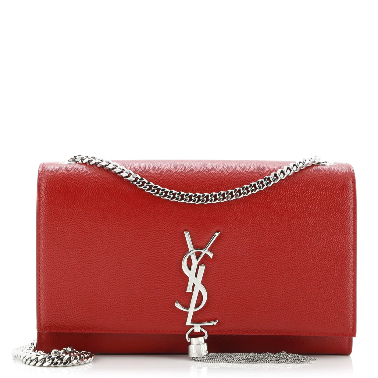 Classic Monogram Tassel Crossbody Bag Leather Medium - Deep Luxury