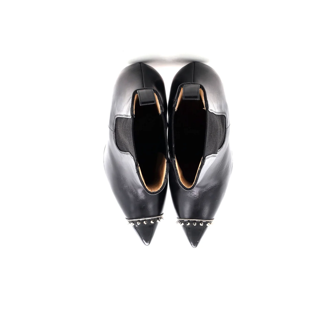 Women's Banjo Chelsea Boots Spiked Leather 100 - Deep Luxury