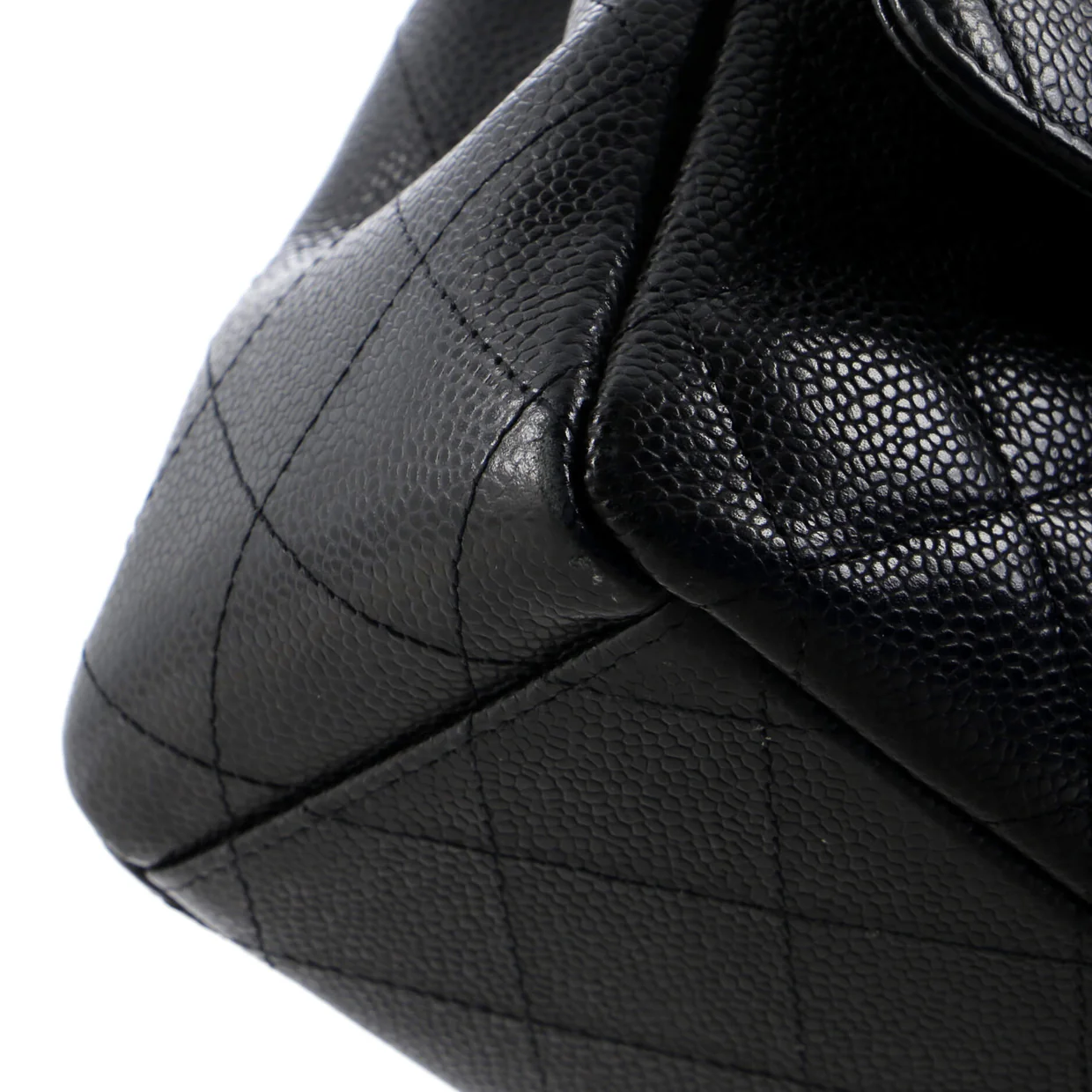 Classic Double Flap Bag Quilted Caviar Maxi - Deep Luxury