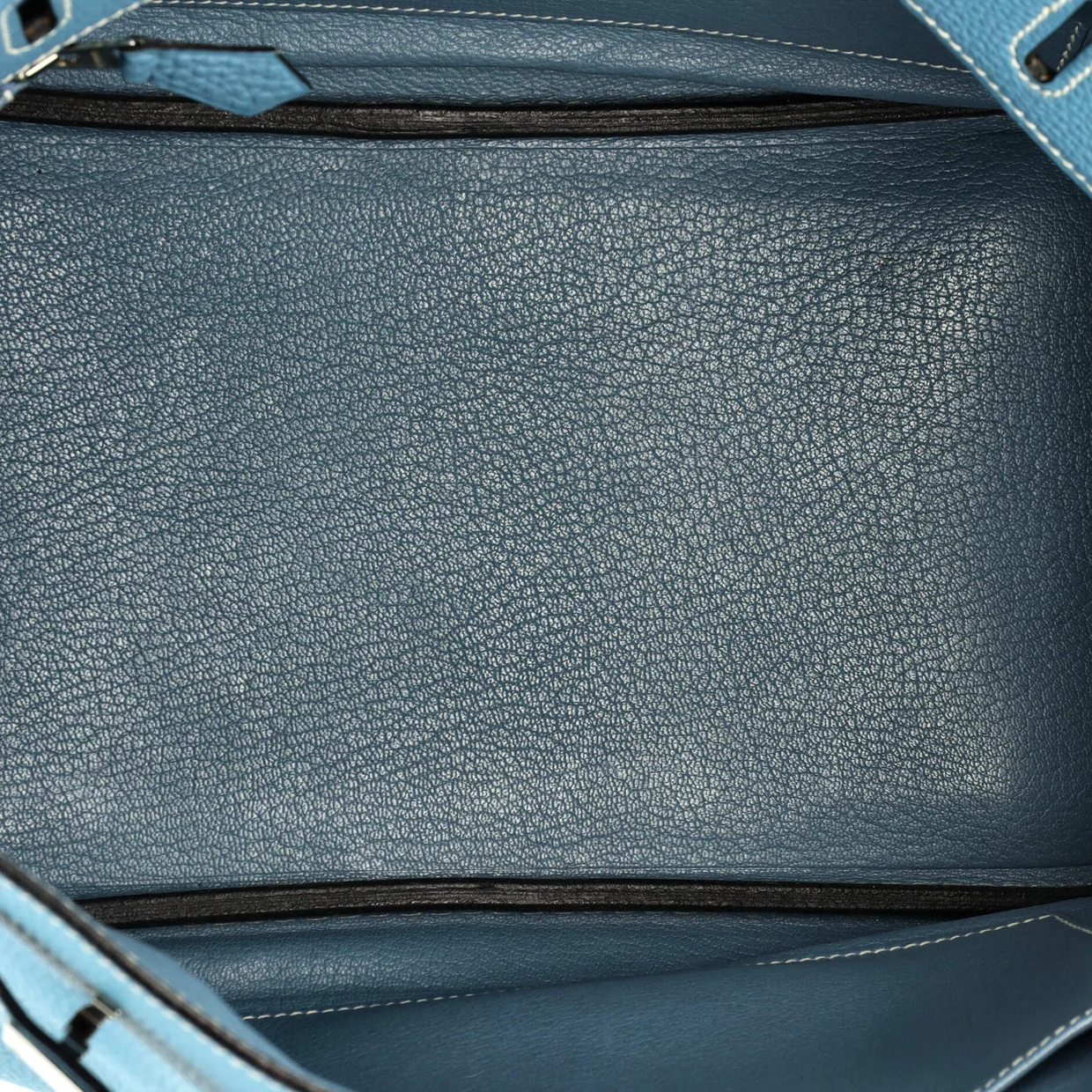 Birkin Handbag Bleu Jean Togo with Palladium Hardware 30 - Deep Luxury