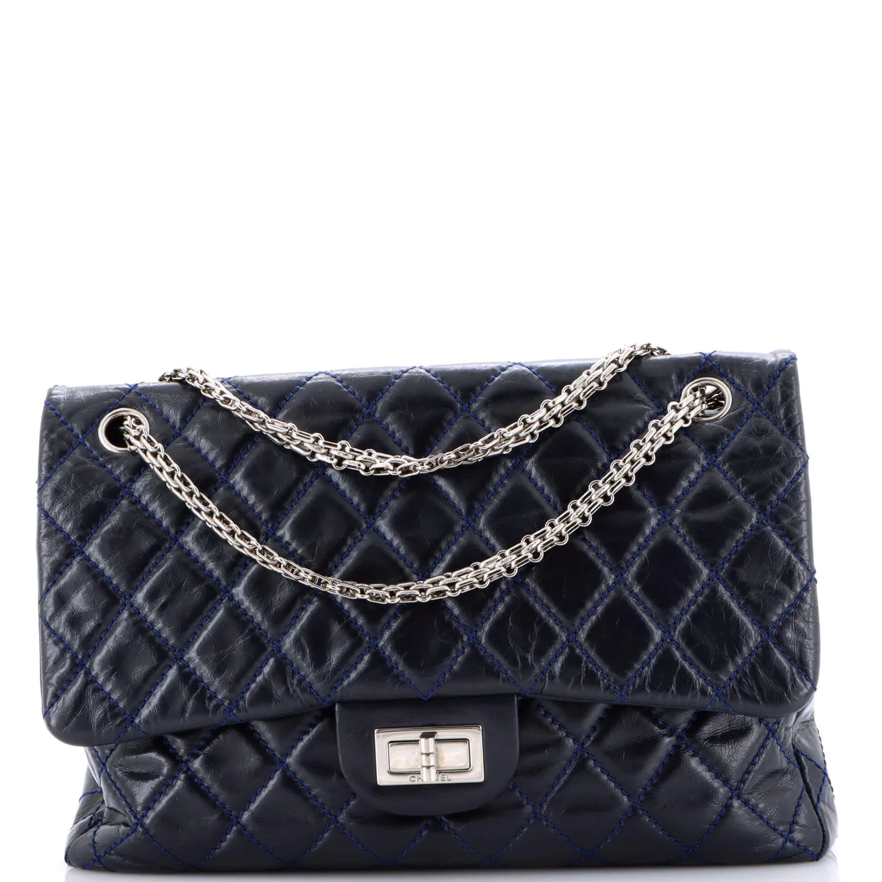 Reissue 2.55 Flap Bag Quilted Aged Calfskin 227 - Deep Luxury