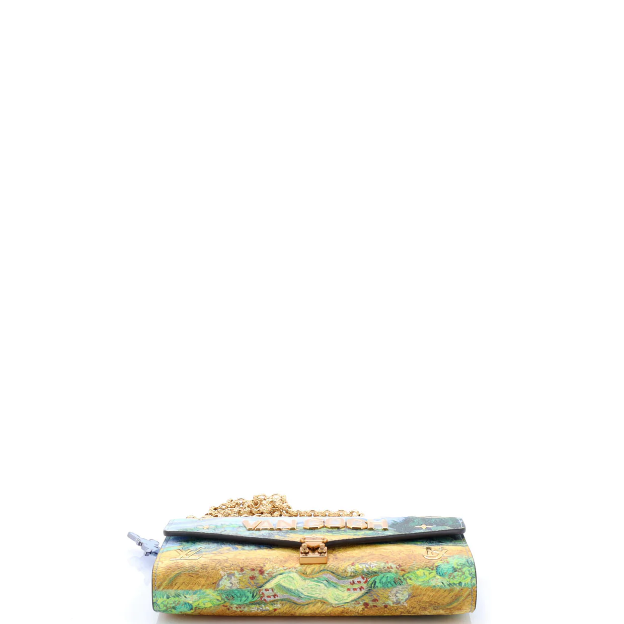 Chain Wallet Limited Edition Jeff Koons Van Gogh Print Canvas - Deep Luxury