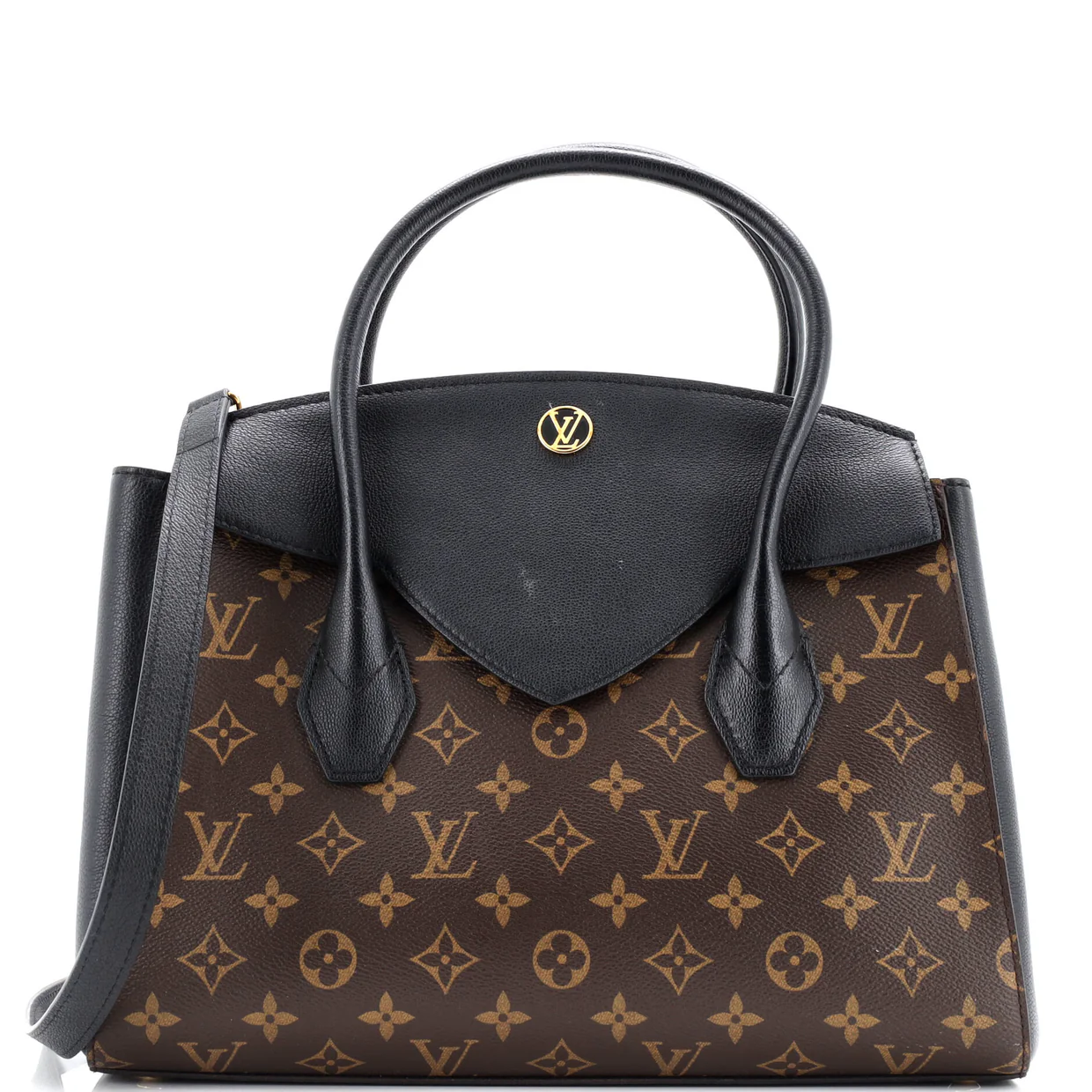 Florine Handbag Monogram Canvas and Leather - Deep Luxury
