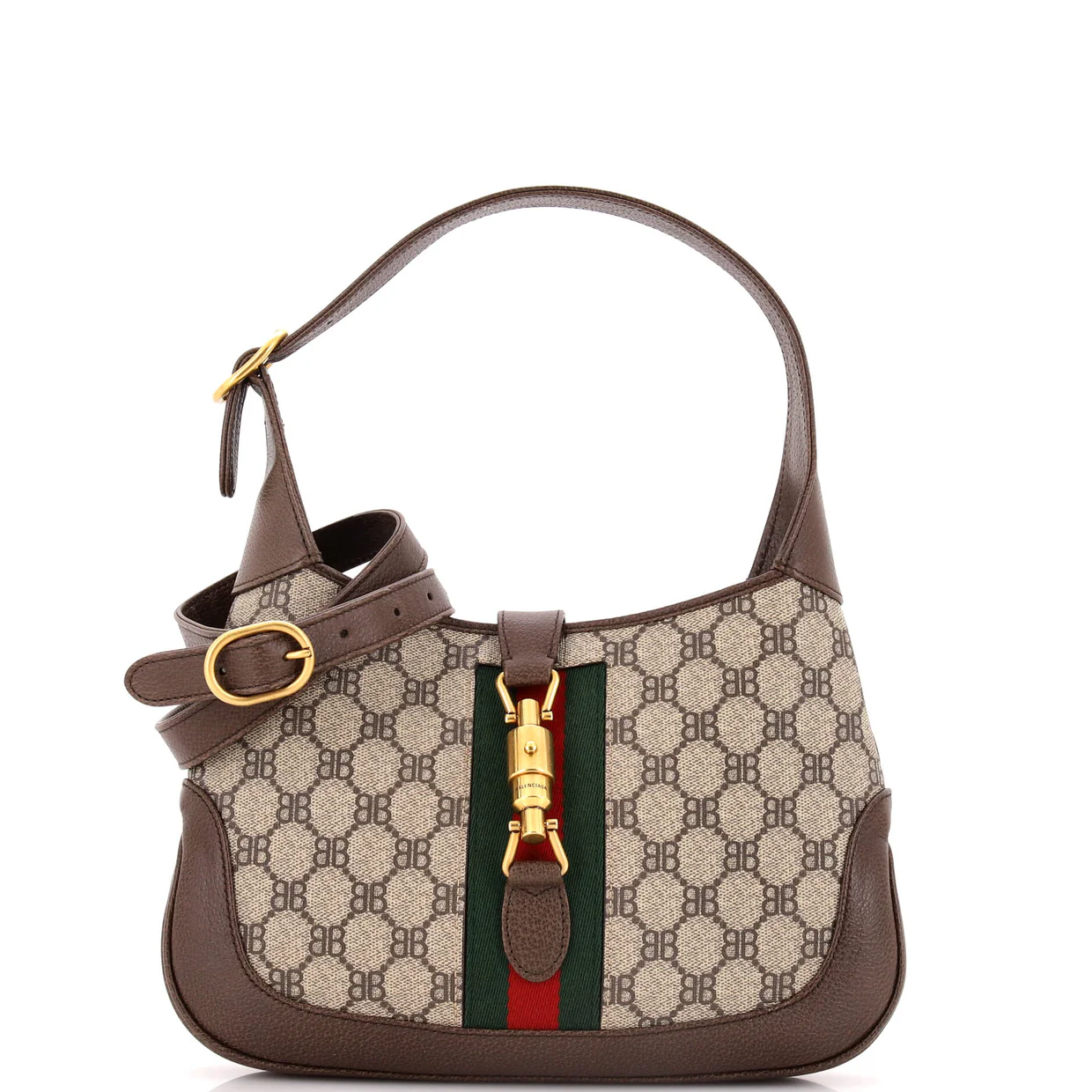 x Gucci The Hacker Project Jackie 1961 Hobo BB Coated Canvas Small - Deep Luxury