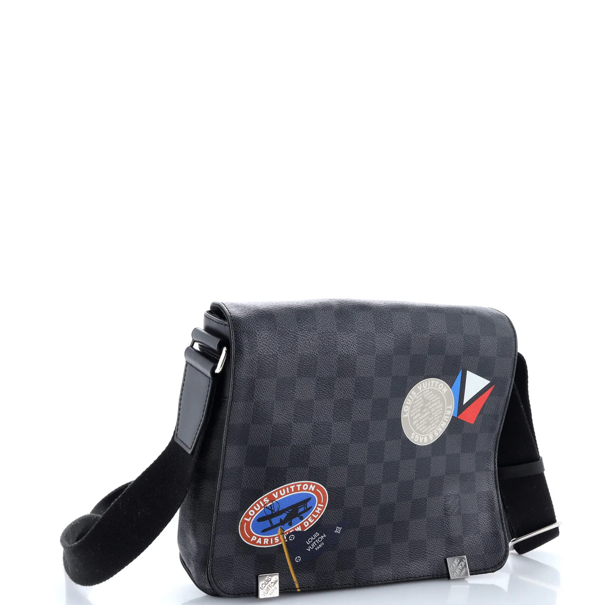 District Messenger Bag Limited Edition Damier Graphite LV League PM - Deep Luxury