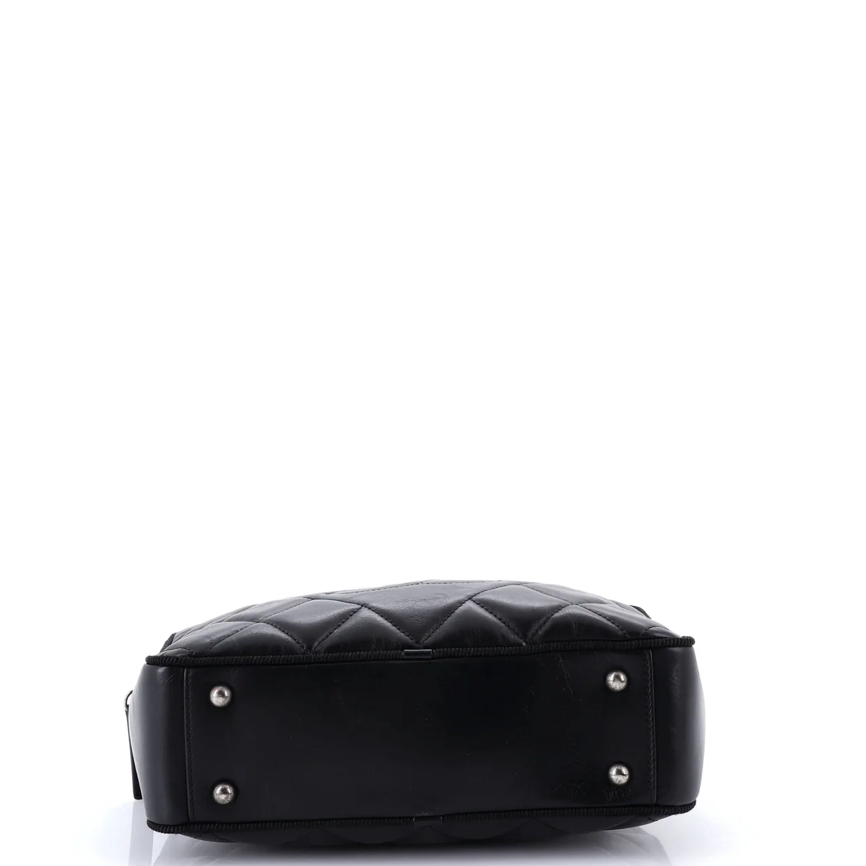 Ballerine Camera Case Bag Quilted Calfskin Medium - Deep Luxury