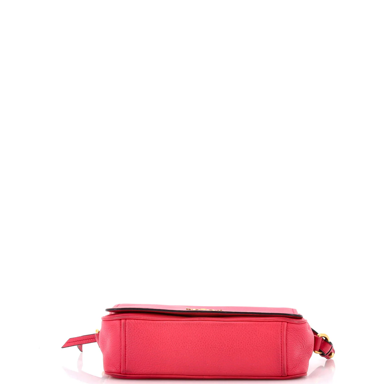 Flap Zip Crossbody Bag Vitello Phenix Small - Deep Luxury