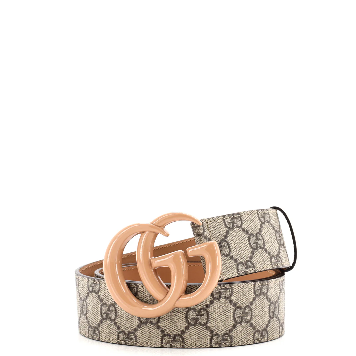 GG Marmont Belt GG Coated Canvas Wide - Deep Luxury