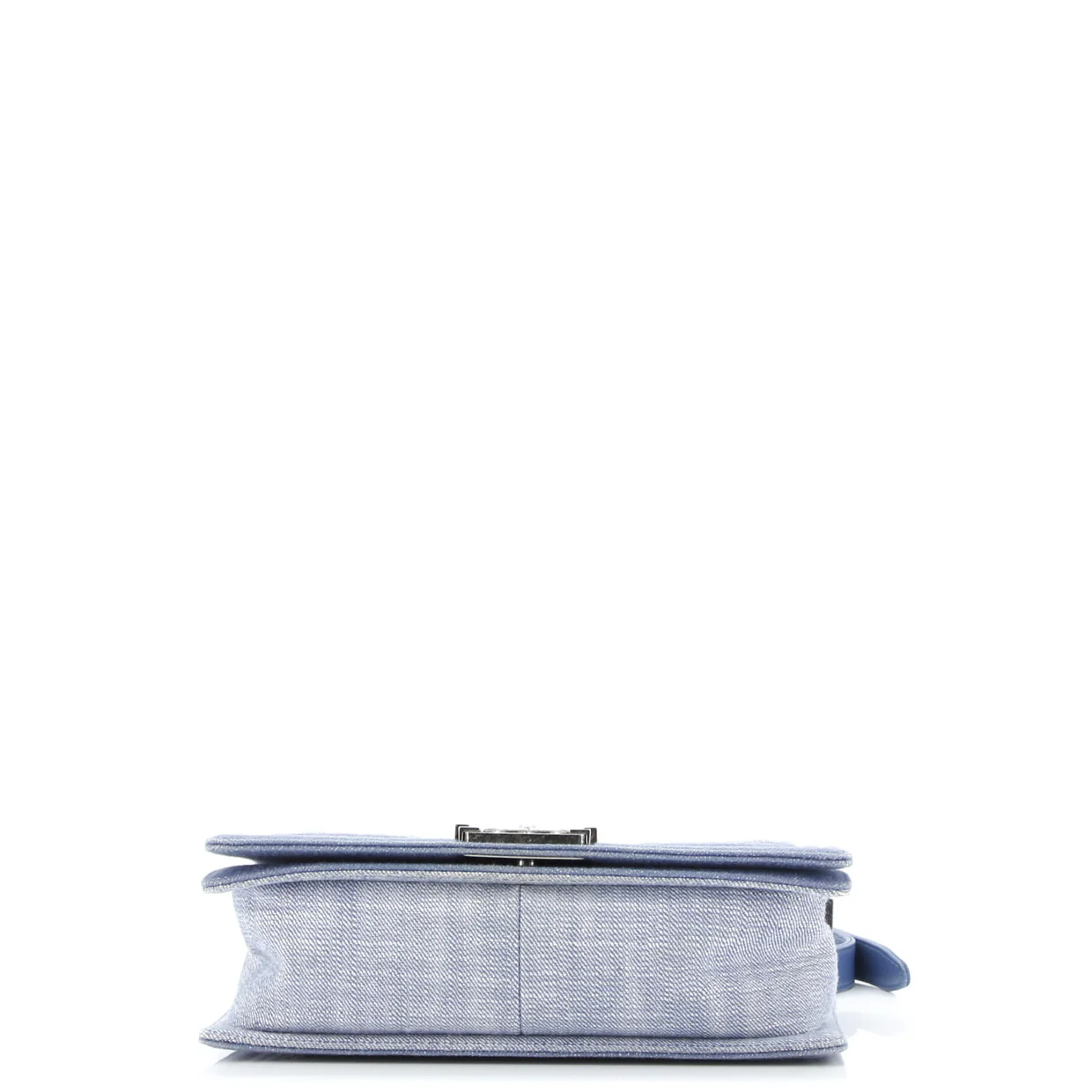 Boy Flap Bag Chevron Denim Old Medium - Deep Luxury