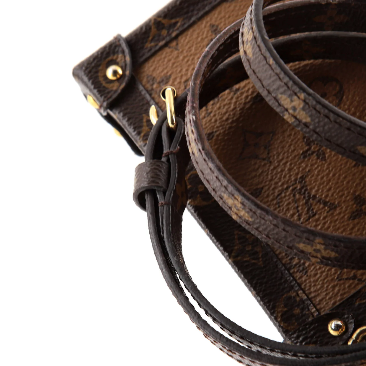 Vertical Trunk Pochette Reverse Monogram Canvas - Deep Luxury