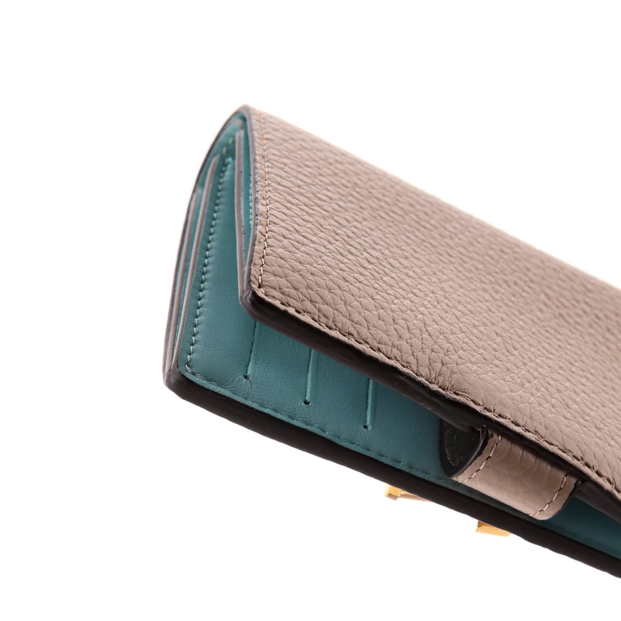 LV Vertical Wallet Taurillion Leather Compact - Deep Luxury