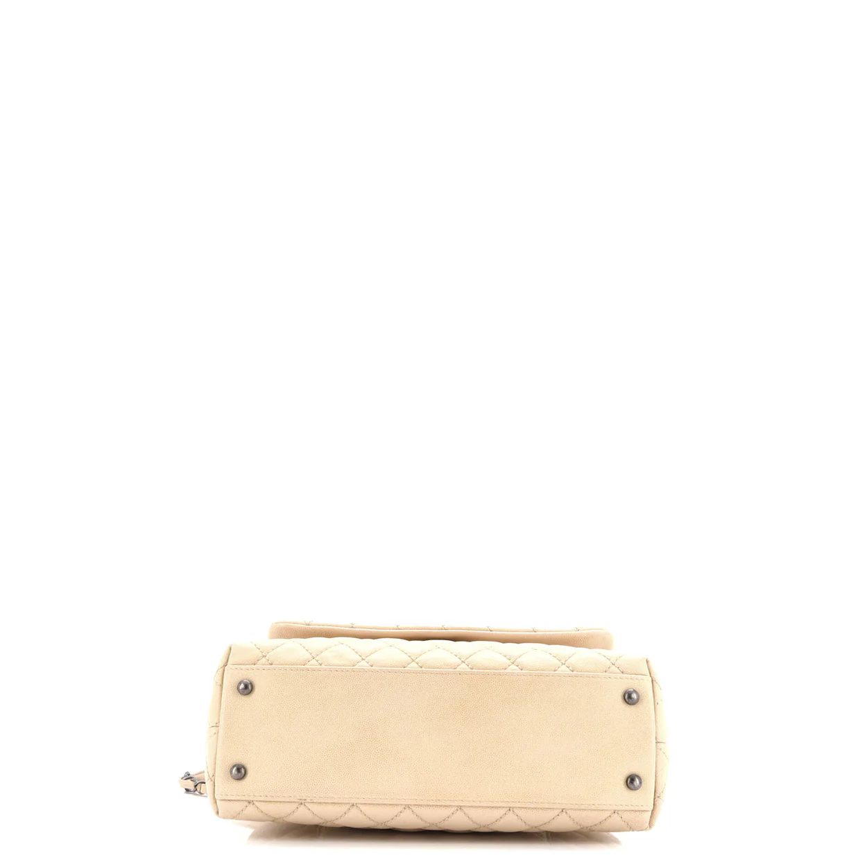 Coco Top Handle Bag Quilted Caviar Small - Deep Luxury