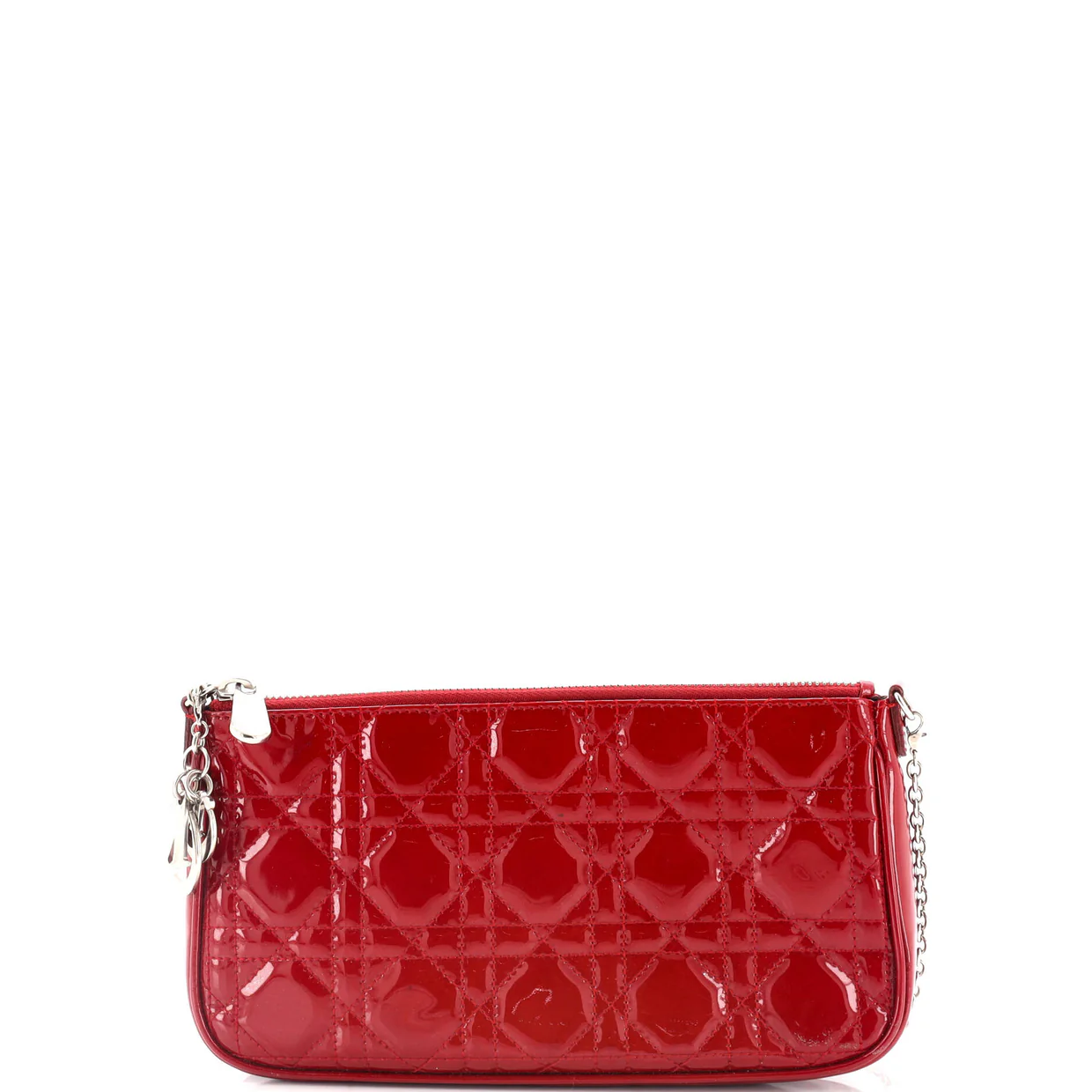 Wallet on Chain Pouch Cannage Quilt Patent - Deep Luxury