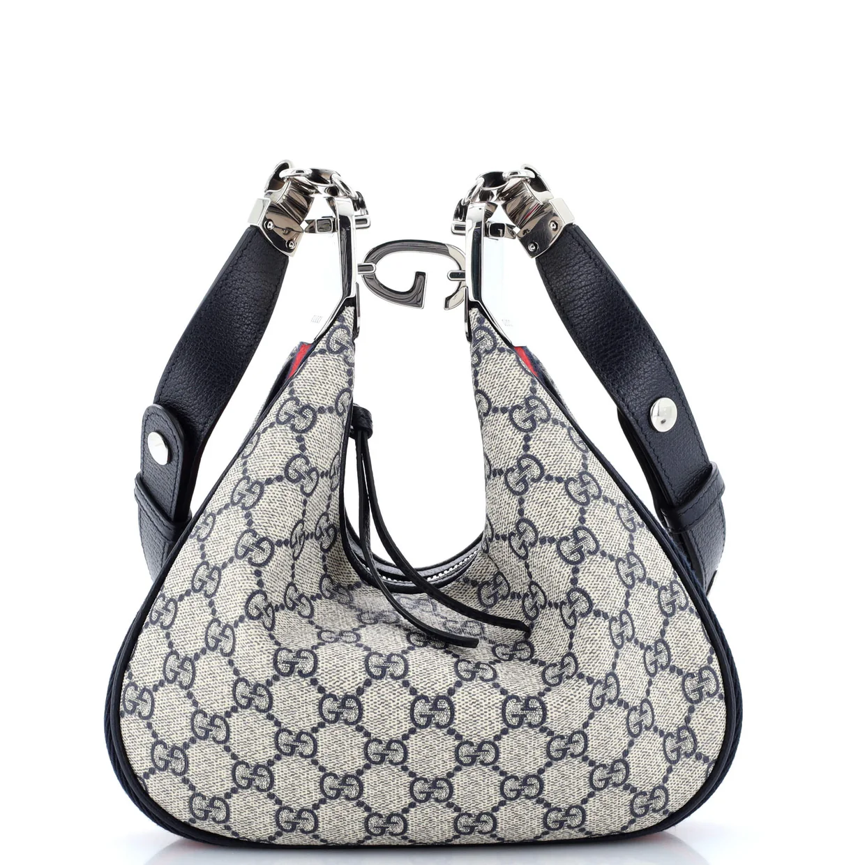 Attache Shoulder Bag GG Coated Canvas Small - Deep Luxury