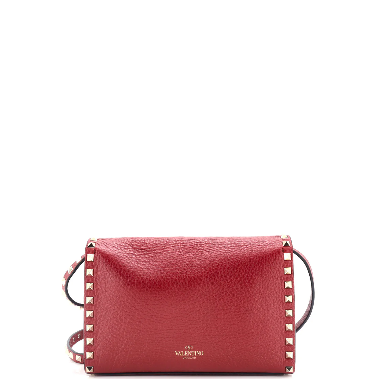 Rockstud Flip Lock Flap Bag Leather Large - Deep Luxury