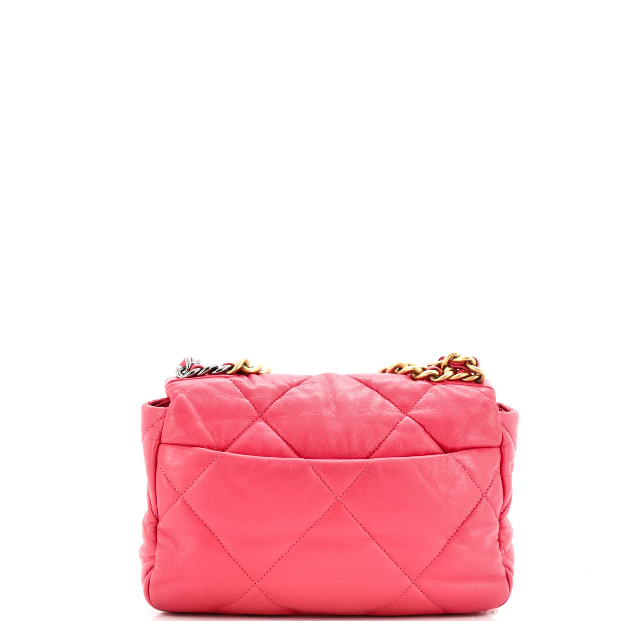 19 Flap Bag Quilted Leather Medium - Deep Luxury
