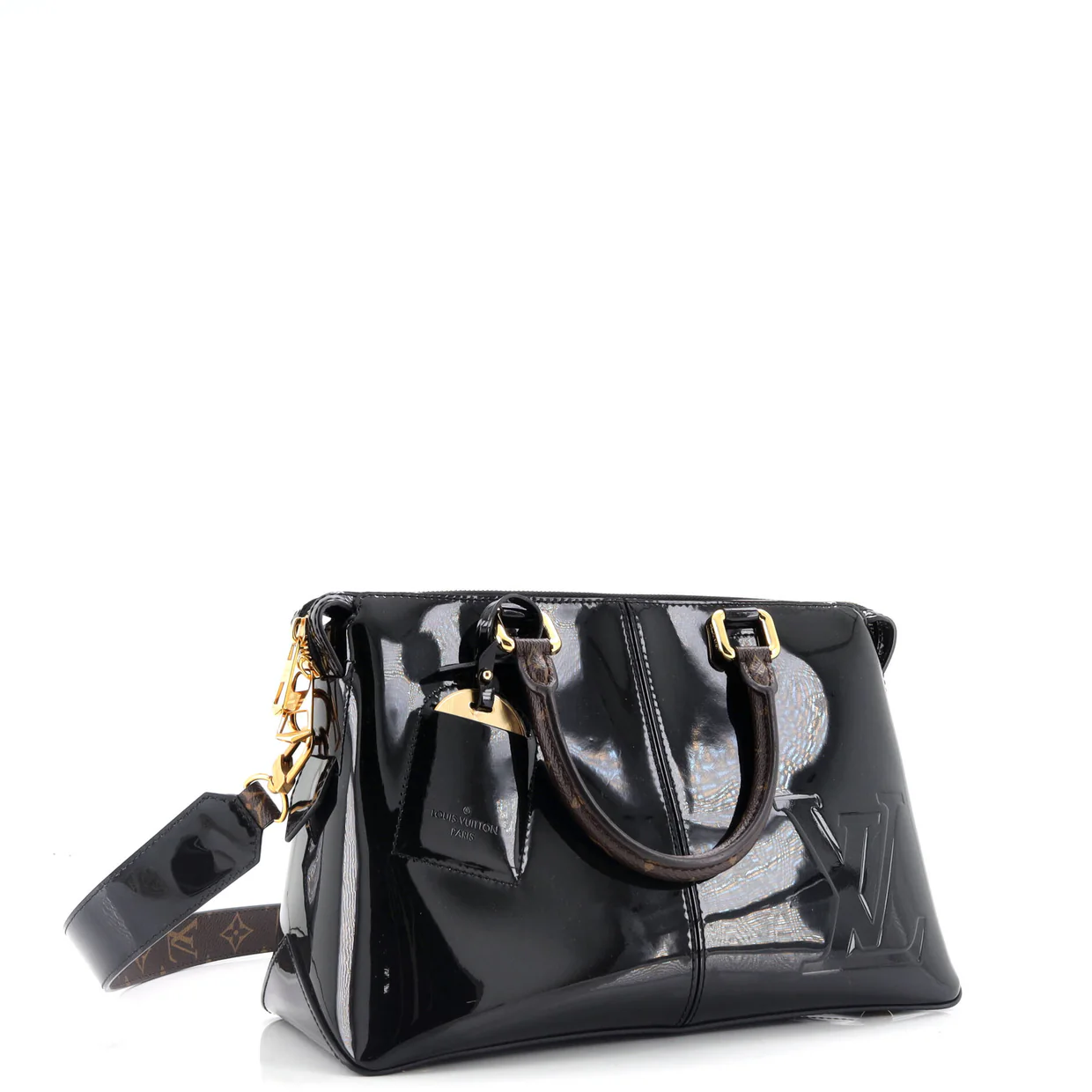 Miroir Handbag Vernis with Monogram Canvas - Deep Luxury