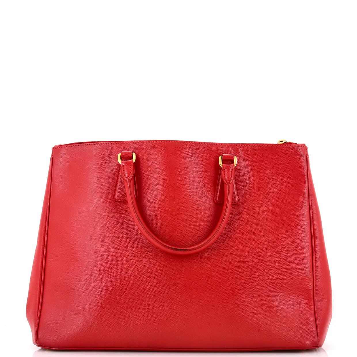 Double Zip Lux Tote Saffiano Leather Large - Deep Luxury
