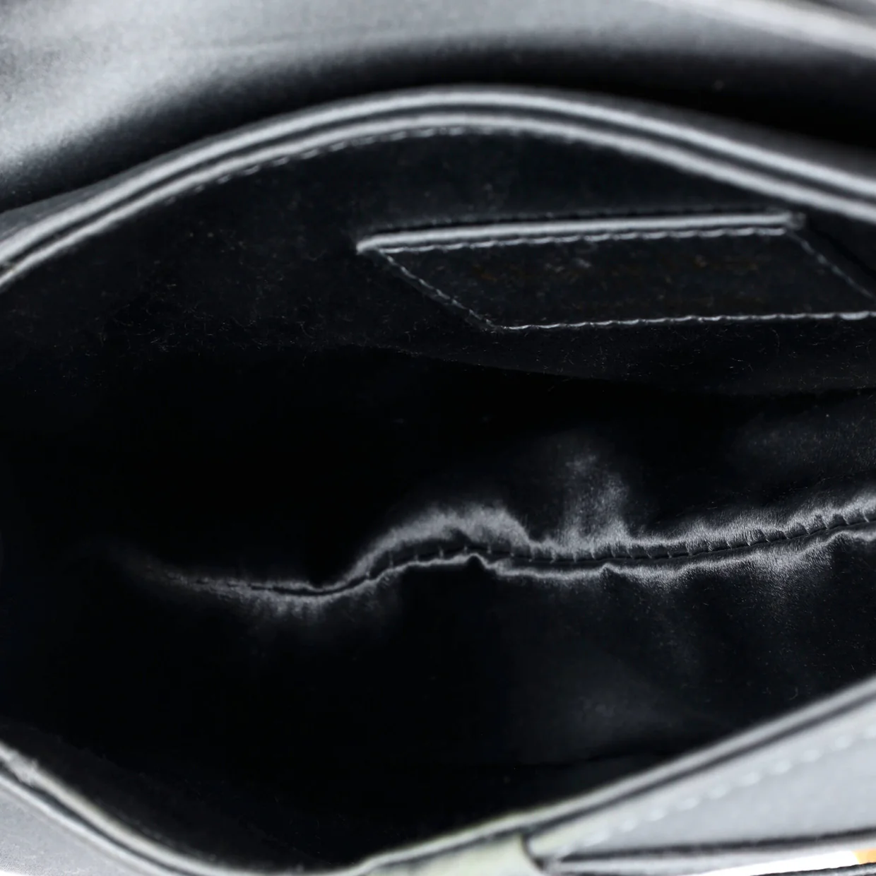 Saddle Handbag Satin with Crystals Mini - Deep Luxury