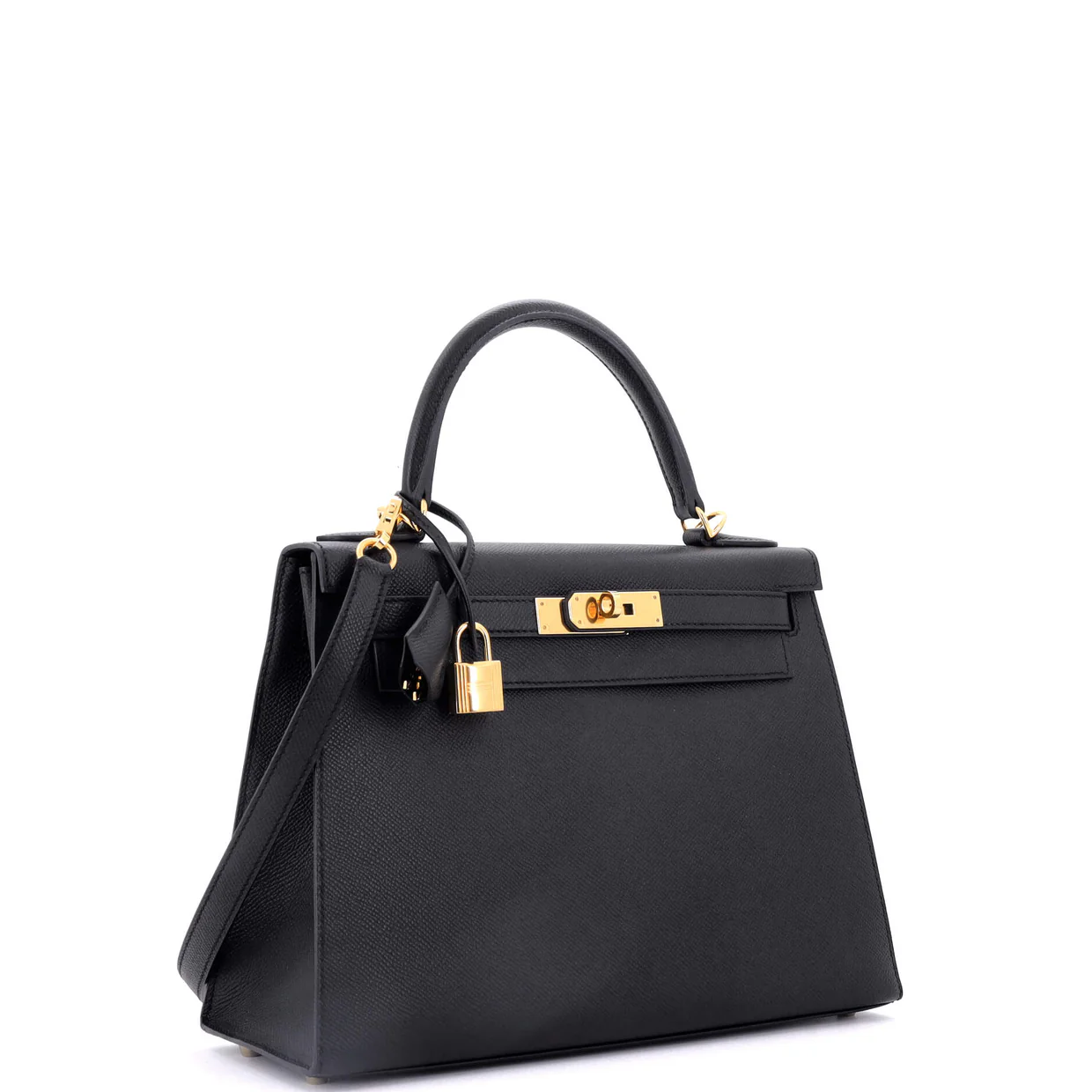 Kelly Handbag Noir Epsom with Gold Hardware 28 - Deep Luxury