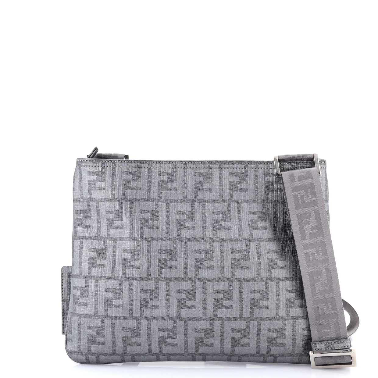 Slip Pocket Messenger Zucca Coated Canvas Medium - Deep Luxury