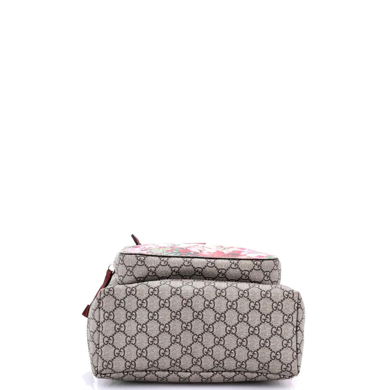 Buckle Backpack Blooms Print GG Coated Canvas Medium - Deep Luxury